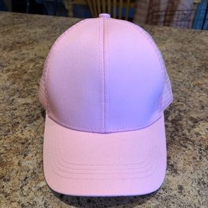 Pink Ponytail Hat